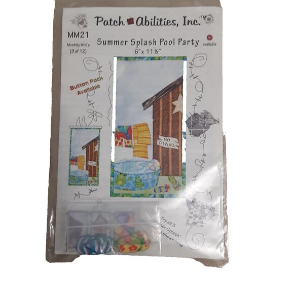 Patch Abilities quilt pattern Summer Splash Pool Party #MM21 sewing instructions - Picture 1 of 3